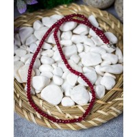 Ожерелье Роскошь ЗОЛОТА Колье Рубин натуральный