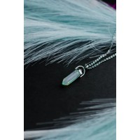 Ожерелье с подвеской из натурального кристалла / Колье с подвеской из натурального кристалла