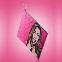 Сумка клатч с ярким принтом/ сумка женская